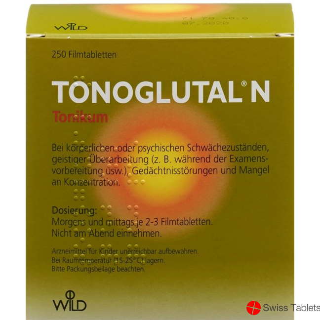 Tonoglutal N Filmtabl 250 pcs