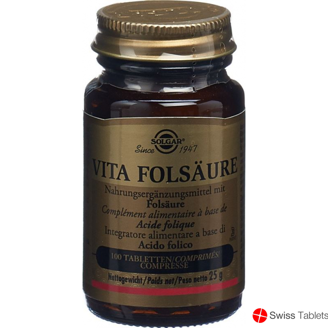 Solgar Vita Folsäure Tabletten 100 Stück buy online