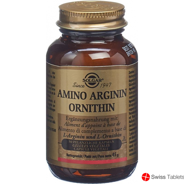 Solgar Amino Arginin Ornithin Kapseln 50 Stück buy online