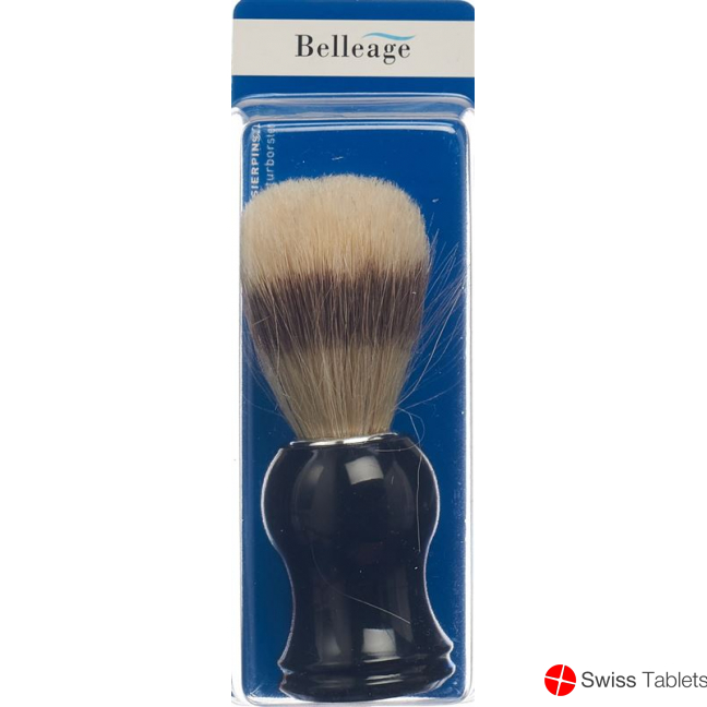 Belleage shaving brush natural bristles plastic handle buy online
