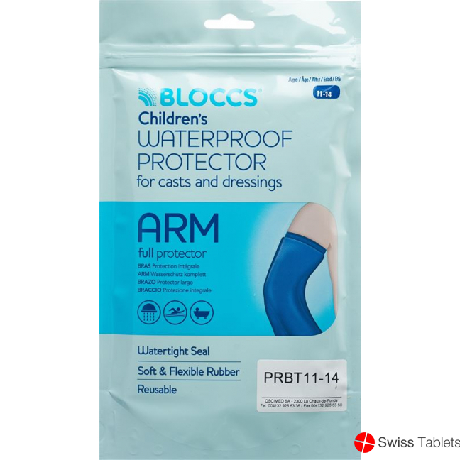 Bloccs bath and shower water protection for the arm 20-33 / 66cm child