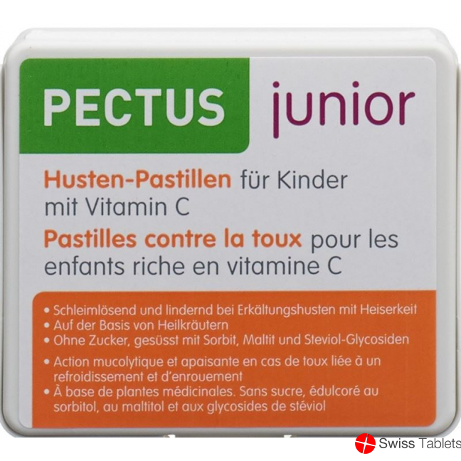 Pectus Junior cough drops for children with vitamin C Ds 24 pcs