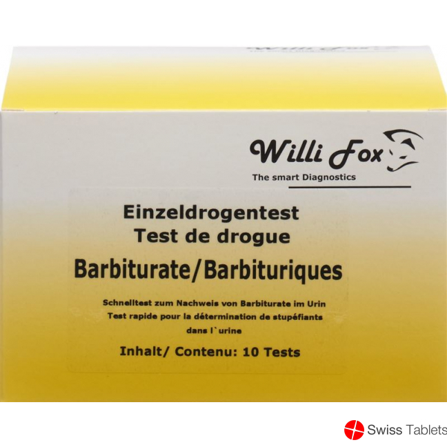 Willi Fox Drug Test Barbiturates individual urine 10 pcs