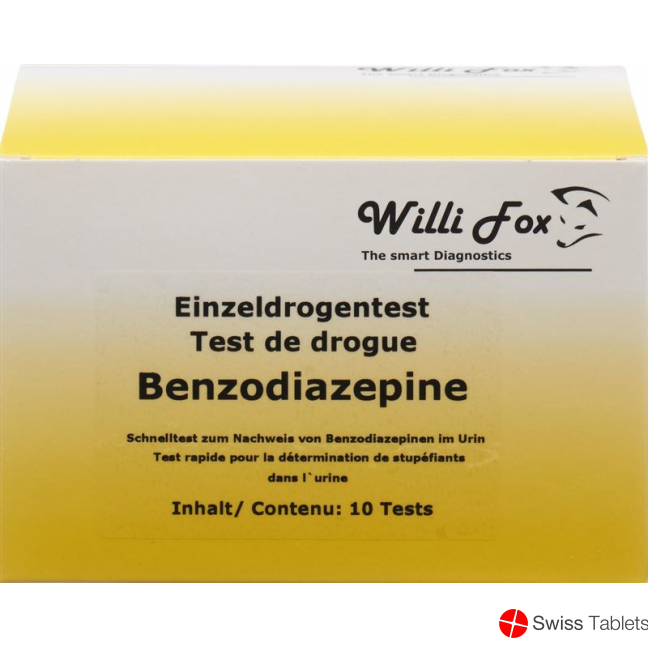 Willi Fox Drug Test Benzodiazepines individual urine 10 pcs