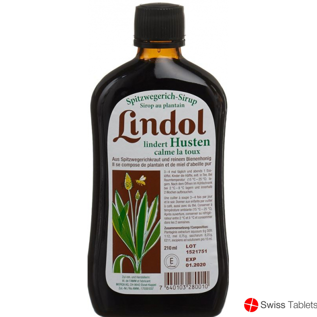 Lindol Plantain syrup Fl 210 ml