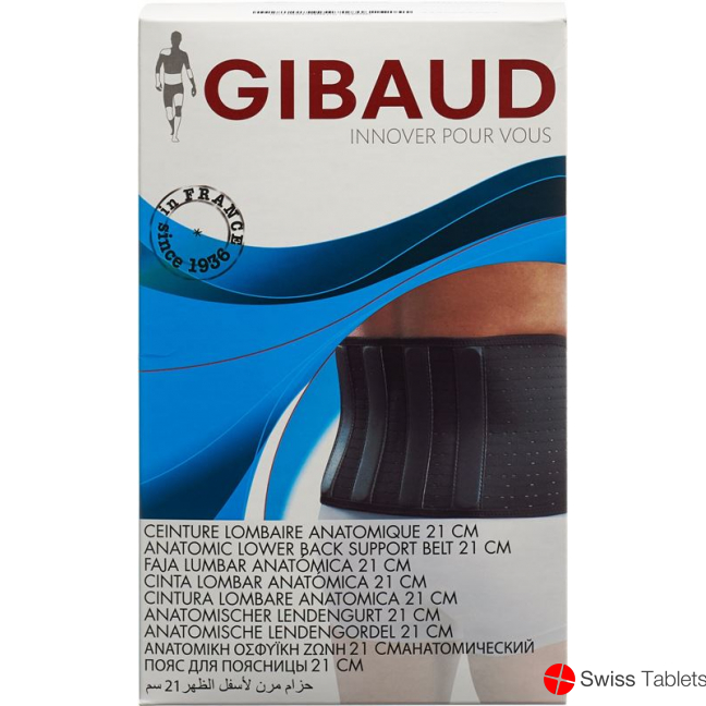 GIBAUD Anatomical lumbar anatomically 21cm Gr4 115-128cm