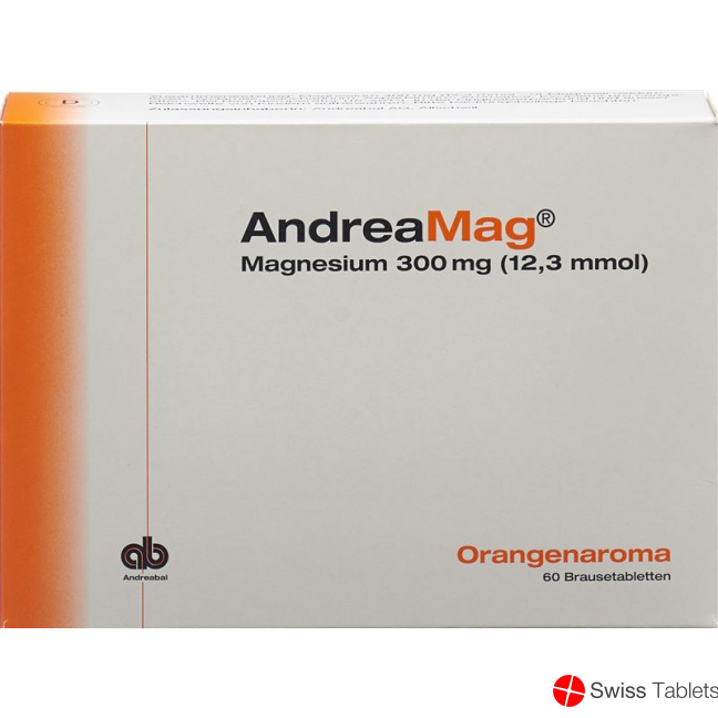 Andreamag Brausetabl 300 mg Orange flavor 60 pcs