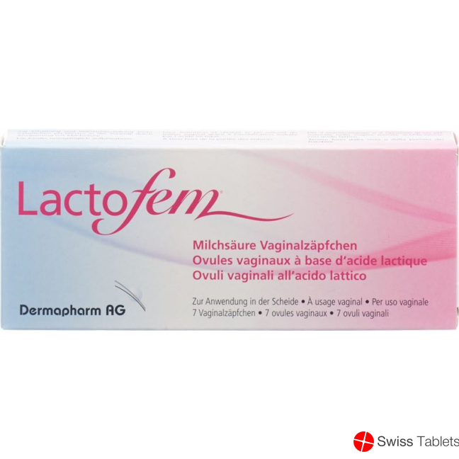 Lactofem lactic acid pessaries 7 pcs