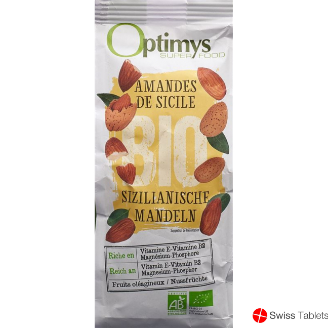 Optimys almonds Bio 200 g