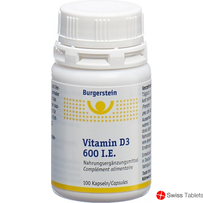 Burgerstein Vitamin D3 capsules 600 IE 100 pieces buy online