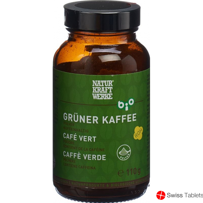 Naturkraftwerke Grüner Kaffee Pulver Bio/kba 110g buy online