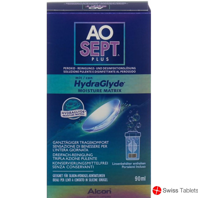 Aosept Plus with 90 ml HydraGlyde