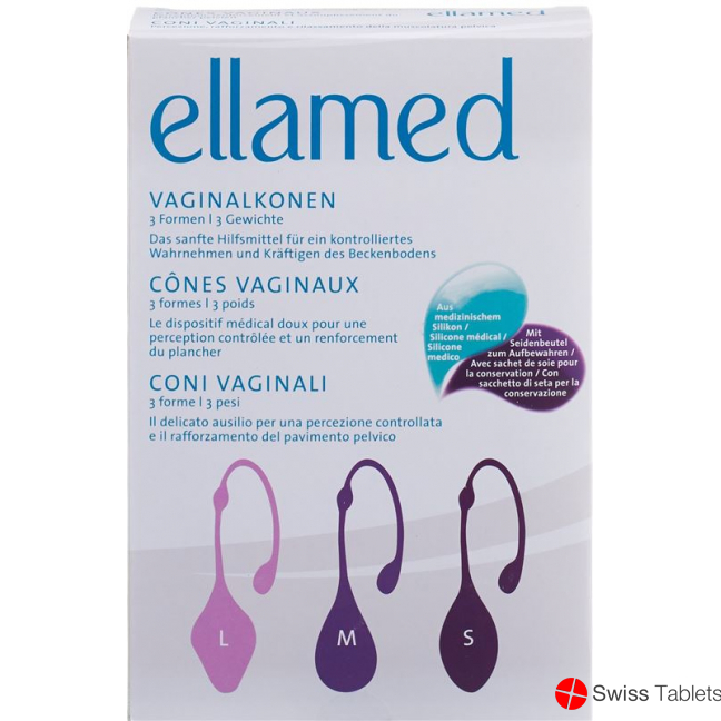 ellamed Vaginal 3 forms / 3 3 unit weights