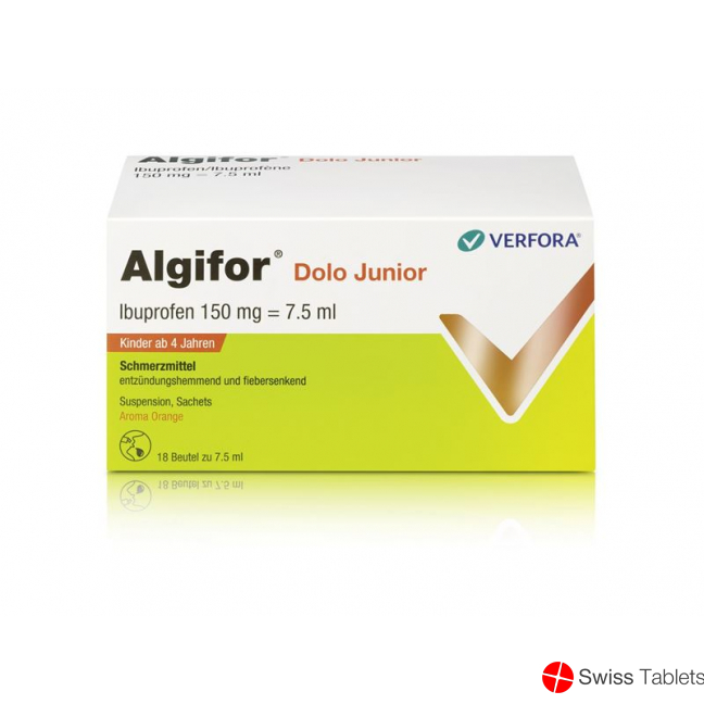 Algifor Dolo Junior Susp 150 mg / 7.5ml 18 Btl 7.5 ml