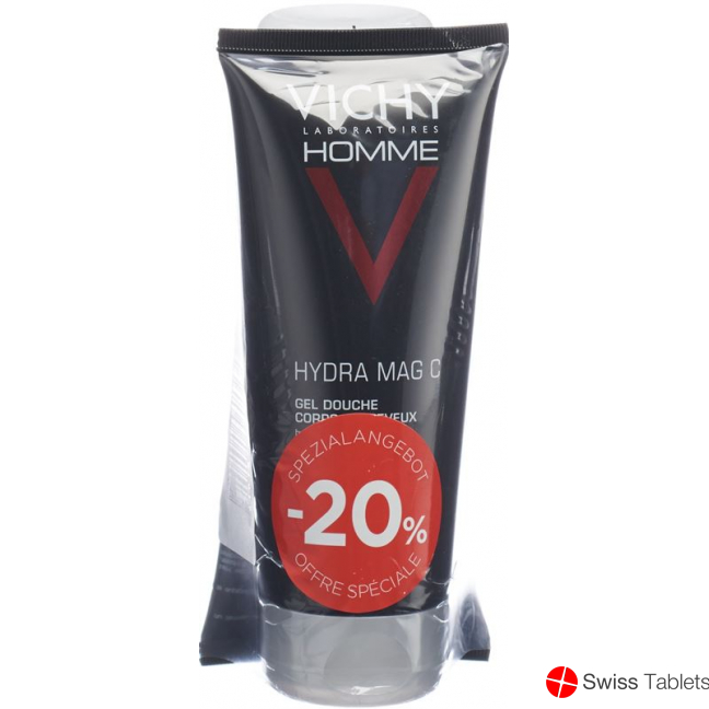 Vichy Homme Duo Shower Gel Hydra Mag C 2x 200ml buy online