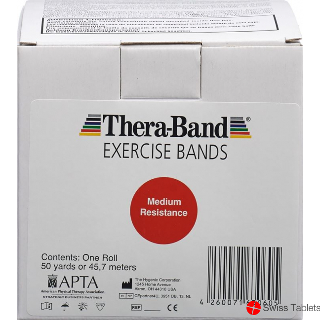 Theraband medium 45mx12.7cm red strong