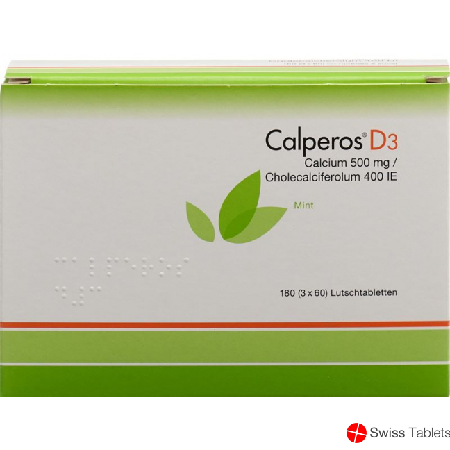 Calperos D3 Lutschtabl mint Ds 180 pcs