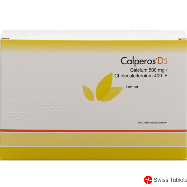 Calperos D3 Lutschtabl lemon Ds 180 pcs