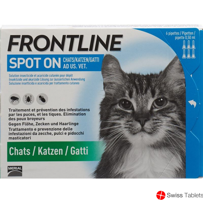 Frontline Spot On Cat List D 6 x 0.5 ml