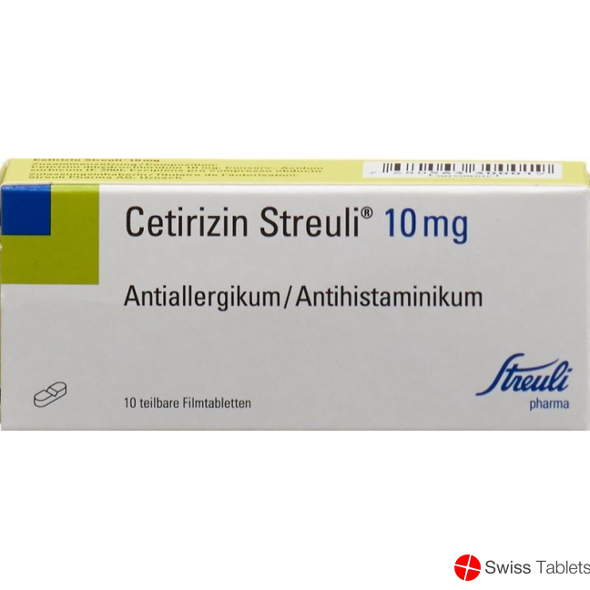 Cetirizine Streuli Filmtabl 10 mg 10 pcs