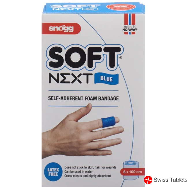 Snögg soft patch Next 6cmx1m blue