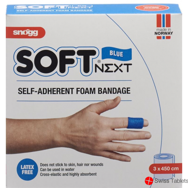 Snögg soft patch Next 3cmx4.5m blue