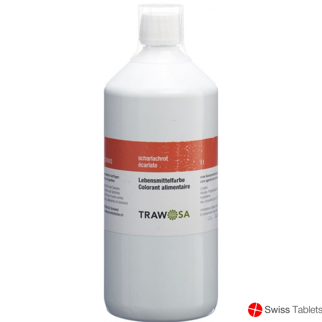 1000 Trawosa food dye scarlet ml