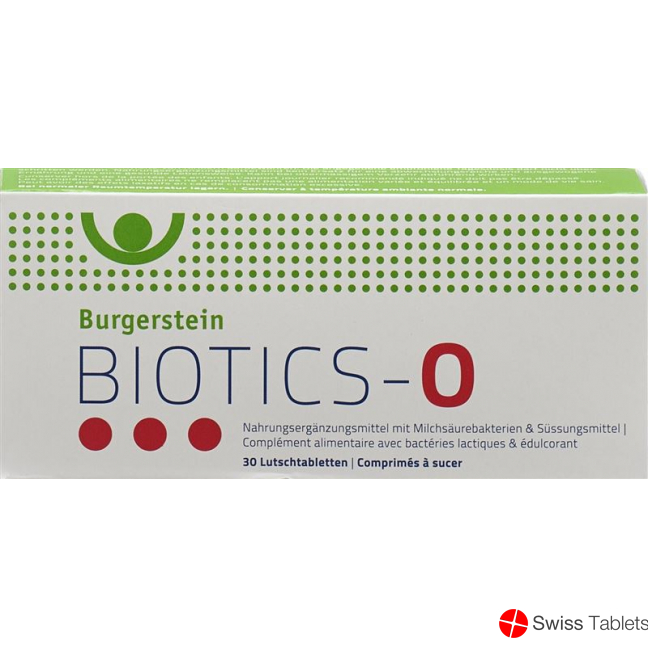 Burgerstein Biotics-O tablets Blist 30 pieces buy online