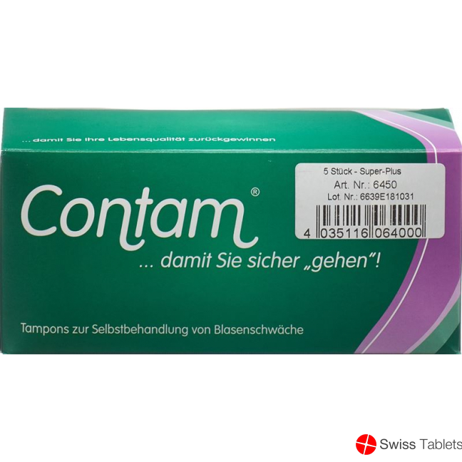 Contam Vaginaltampon 45mm Extra Plus special size 5 pcs