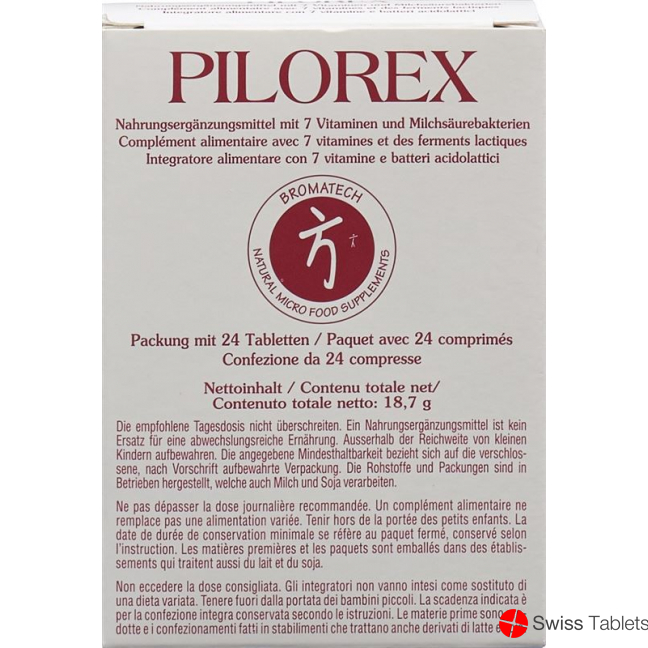 PILOREX Bromatech Tabs Blist 24 pcs