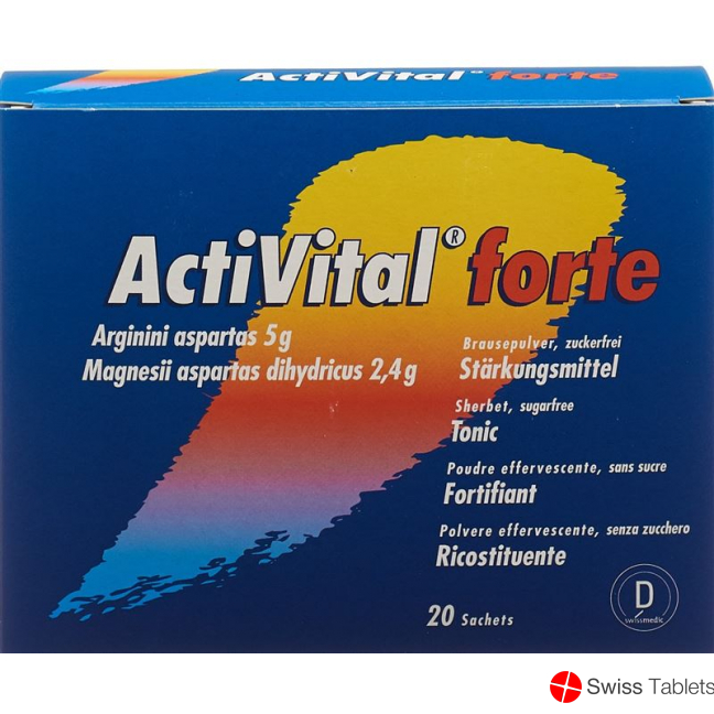 Activital Forte Brause Pulver Orange Limet Beutel 20 Stück buy online