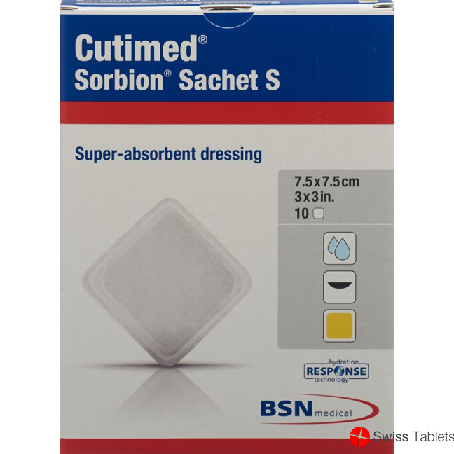 Cutimed Sorbion Sachet S 7.5x7.5cm 10 Stück buy online