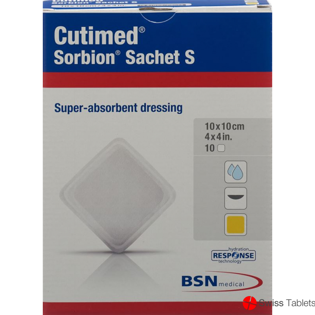 Cutimed Sorbion Sachet S 10x10cm 10 Stück buy online