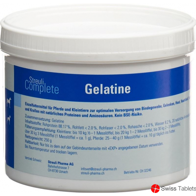 Streuli Complete Gelatine Pulver Dose 250g buy online