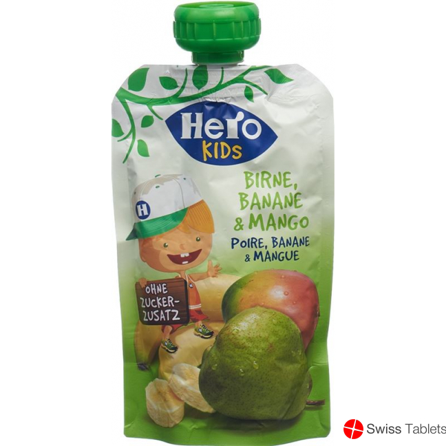 Hero Kids Smoothie pear banana Mango Btl 120 g