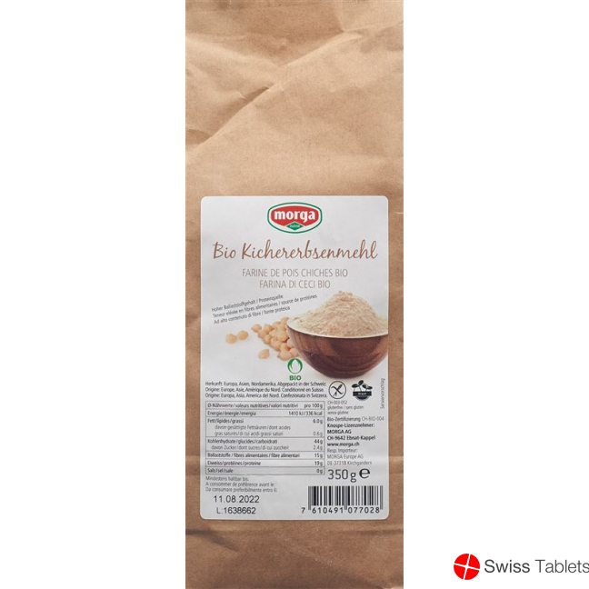 Morga Kichererbsenmehl Glutenfrei Bio 350g buy online
