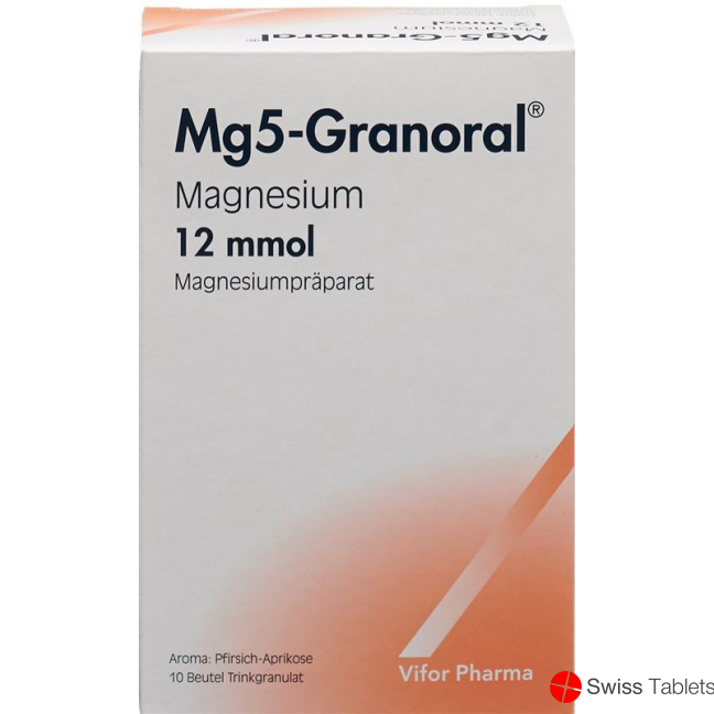 Mg5-granoral Granulat 12 Mmol Pfirs-Aprik Beutel 10 Stück buy online
