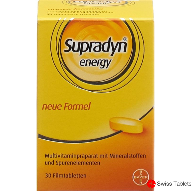 Supradyn Pro Energy-Complex Film-coated tablets Box of 30 buy online
