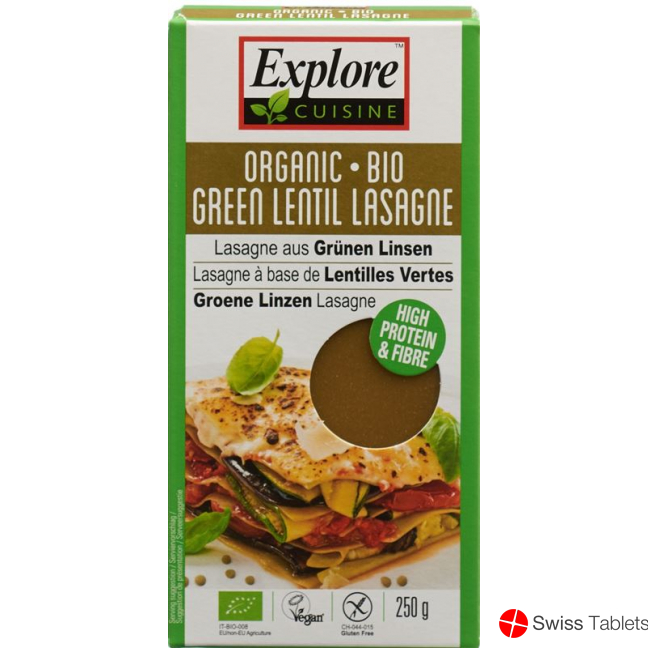 Explore Cuisine Lasagne Aus Grün Linsen Bio 250g buy online