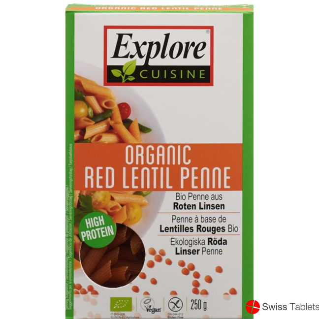 Explore Cuisine Penne Aus Roten Linsen Bio 250g buy online