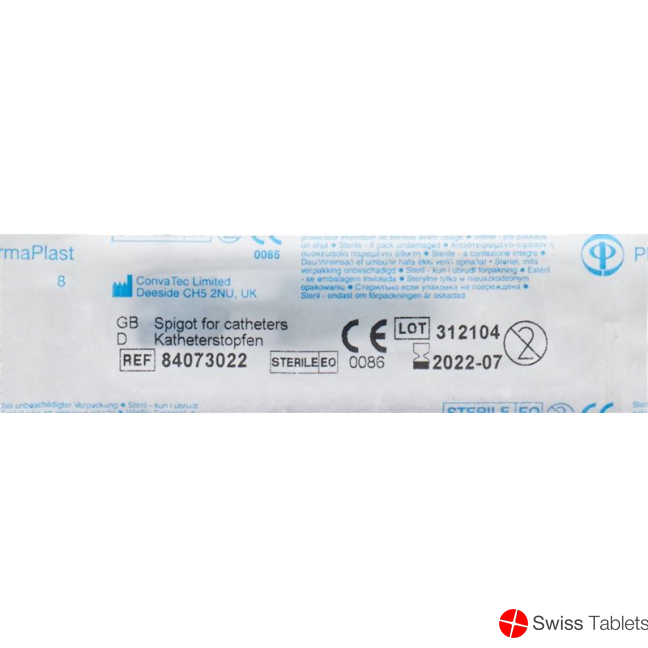 Spigot Catheter Plug 13mm Light Blue Sterile buy online