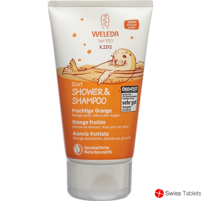 Weleda Kids 2in1 Shower&Shampoo Fruchtige Orange 150ml buy online