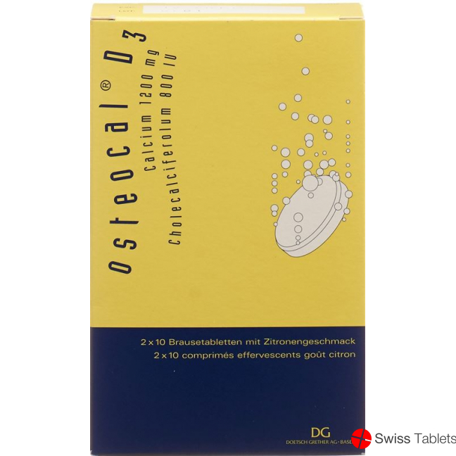 Osteocal D3 Brausetabletten 1200/800 20 Stück buy online