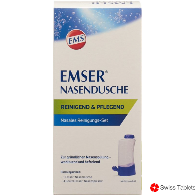 Emser nasal douche + 4 bags of nasal rinsing salt buy online Emser nasal douche + 4 bags of nasal rinsing salt buy online