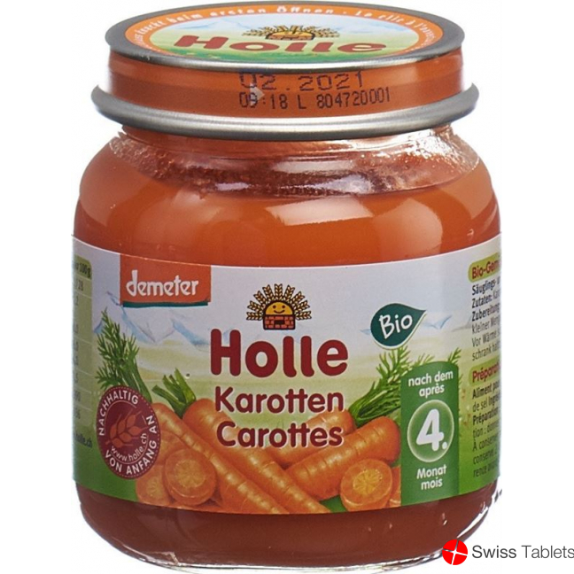 Holle Carrot from the 4th month Organic 125g buy online