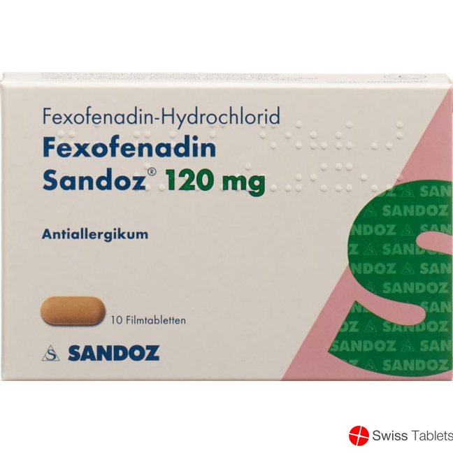 Fexofenadin Sandoz Filmtabletten 120mg 10 Stück buy online