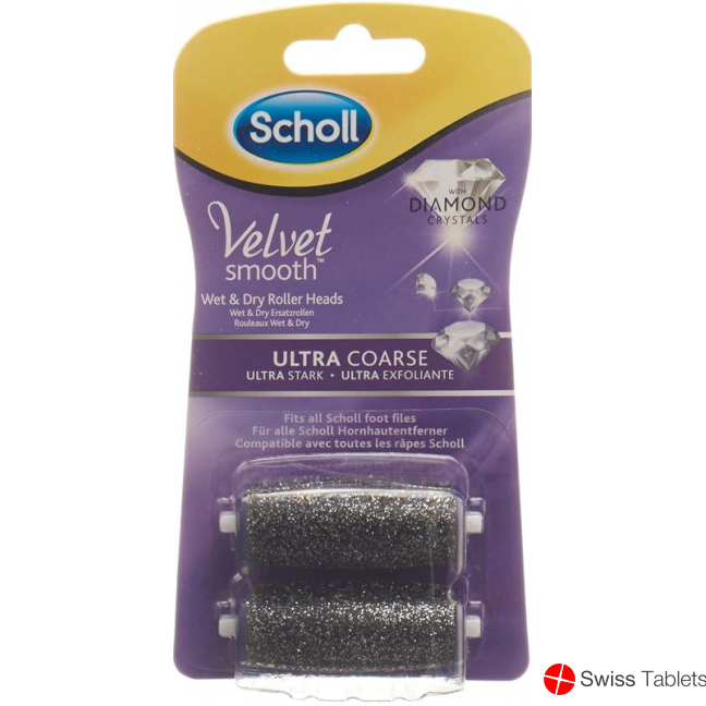 Erdatzrollen Scholl Velvet Smooth Pedi Roll Extra Stark Diamant 2 Stück buy online