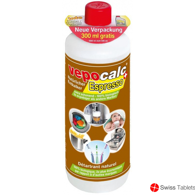 Vepocalc Espresso Natürlicher Entkalker Flasche 1000ml buy online