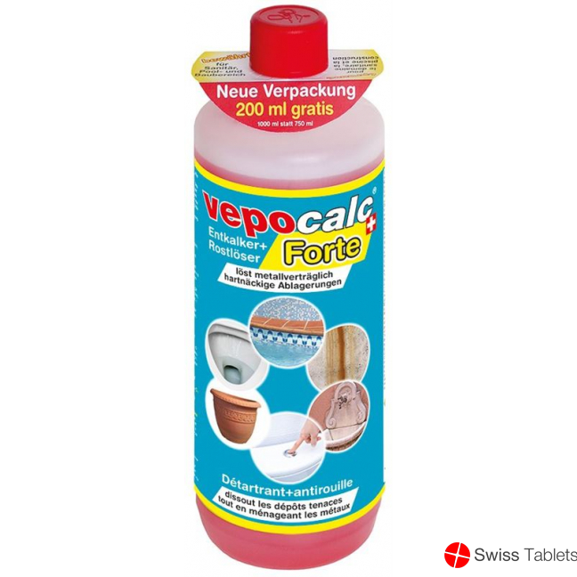Vepocalc Forte Entkalker+rostloeser Flasche 1000ml buy online