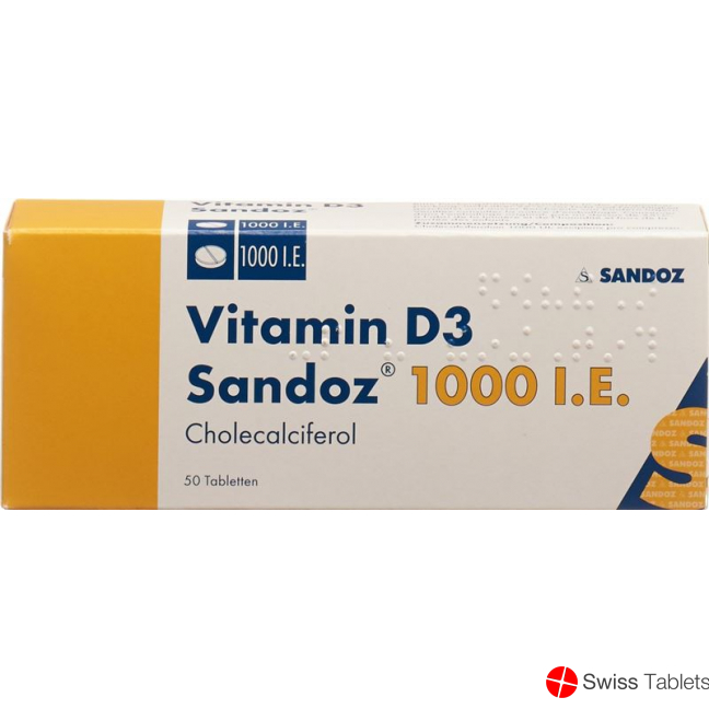 Vitamin D3 Sandoz Tabletten 1000 Ie 50 Stück buy online